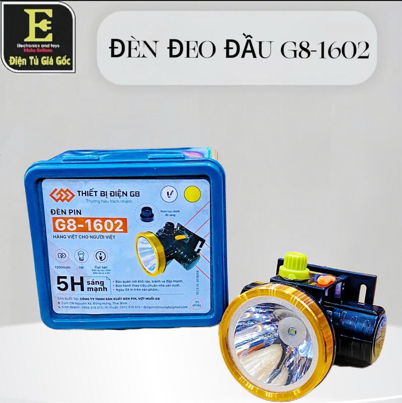 Đèn pin đội đầu G8-1602 có chiết áp loại tốt có thể điều chỉnh độ sáng