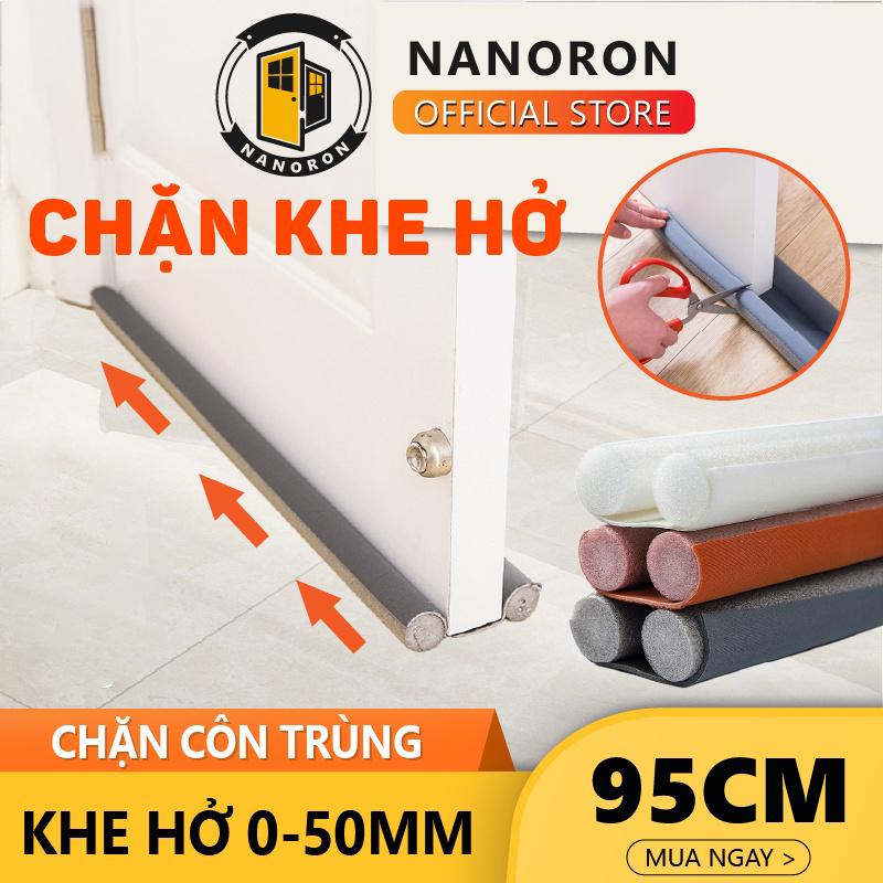  Thanh xốp đáy cửa chặn khe hở ngăn côn trùng và ngăn thoát hơi máy lạnh Nanoron Nẹp khe cửa chống ồn 
