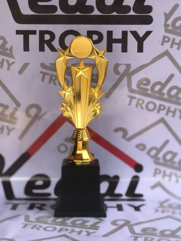 Piala Peringkat 1 (Tanpa Stiker) 34 cm / Piala Lomba / Pusat Piala / PIala Anak-anak / Piala Kenang-kenangan 0