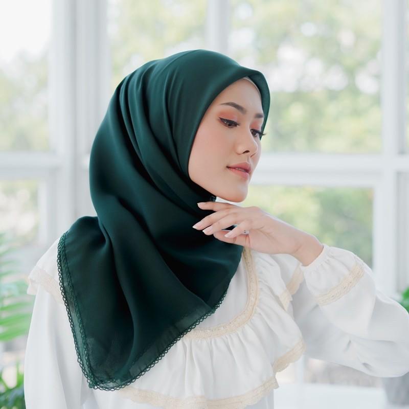 Koyu  Hijab  Segiempat  Potton  Lace  Part 1 6