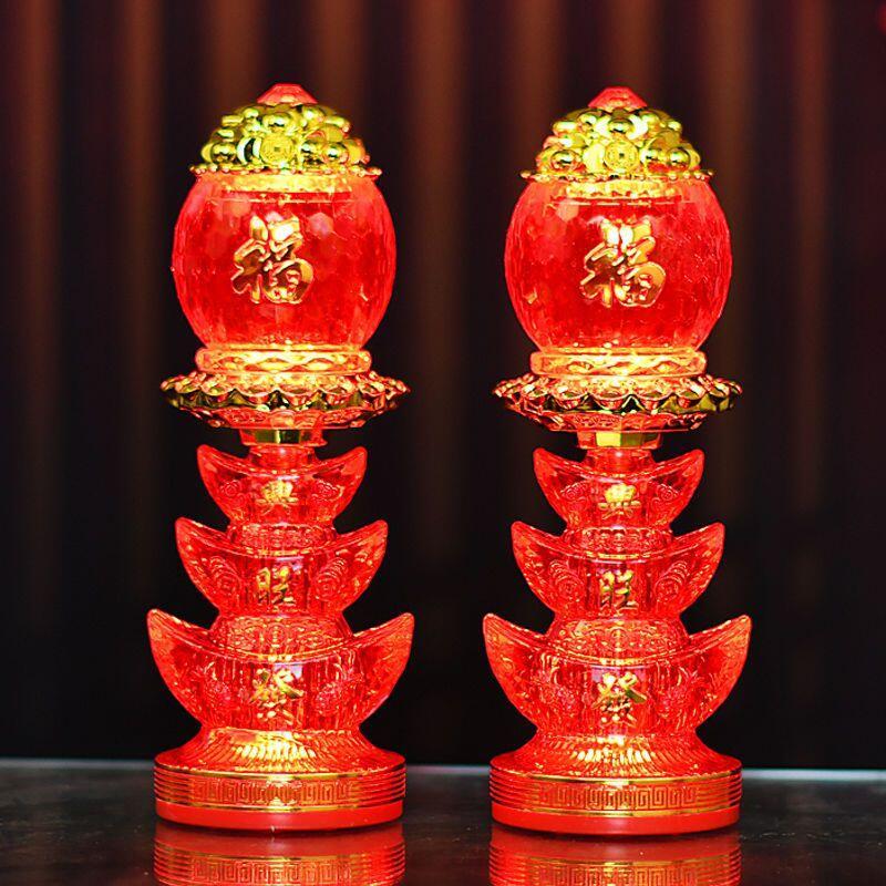 Product Introduction of Lampu Dewan Buddha, Kegunaan Rumah, Lampu Jubao Wangcai, Lampu Dewa Kekayaan LED, Lampu Buddha, Lampu Meja Buddha,  Sesuai untuk Lampu Ilahi kuthu vilakku  set Lighting Pejabat Green agal  vilakku patung  lilin krisdayanti Islamic LED Night Home 9