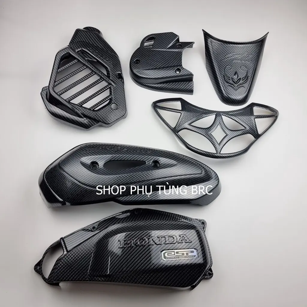 Phụ kiện ốp trang trí phủ cacbon xe SH MODE 2013 - 2019 ( Bán lẻ từng món. AE chọn món cần mua trên đơn hàng) Phụ Tùng