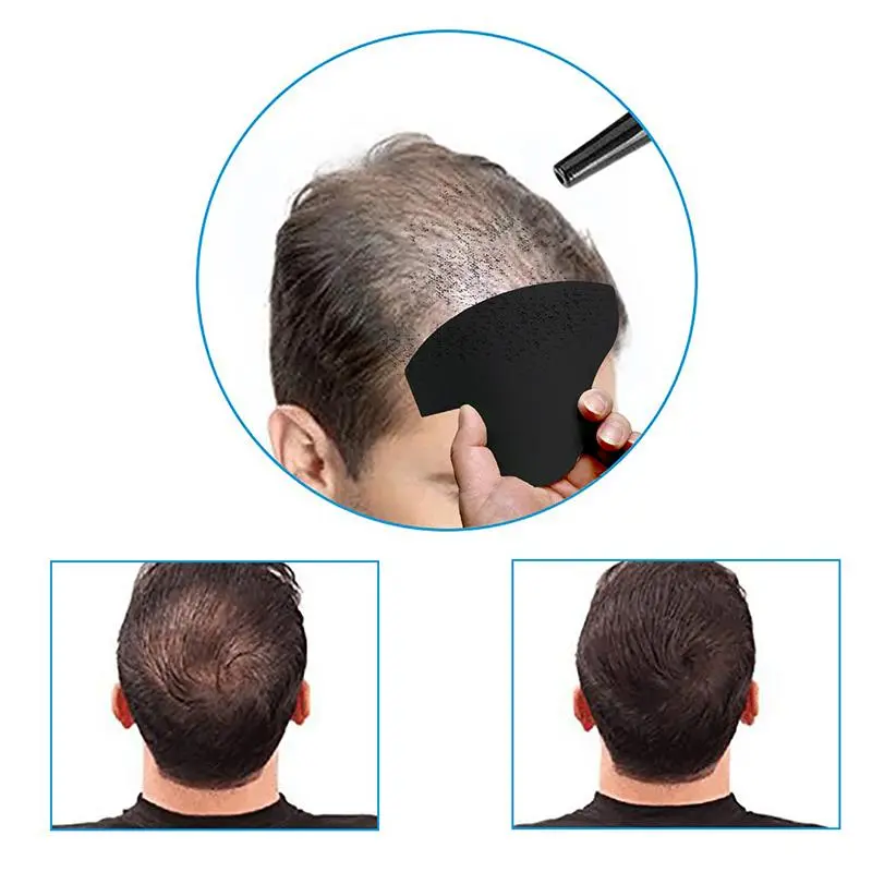Hair Styling Templates, 4 Counts/set Hairline Design Card, Reusable Beard Shaping Tool, Heatless Styling Tools for Barber Shop Salon, Black 7