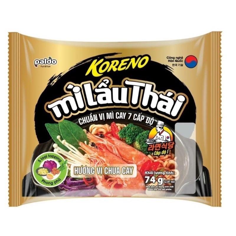 MÌ CAY KORENO LẨU THÁI CHUA CAY ( THÙNG 20 GÓI )