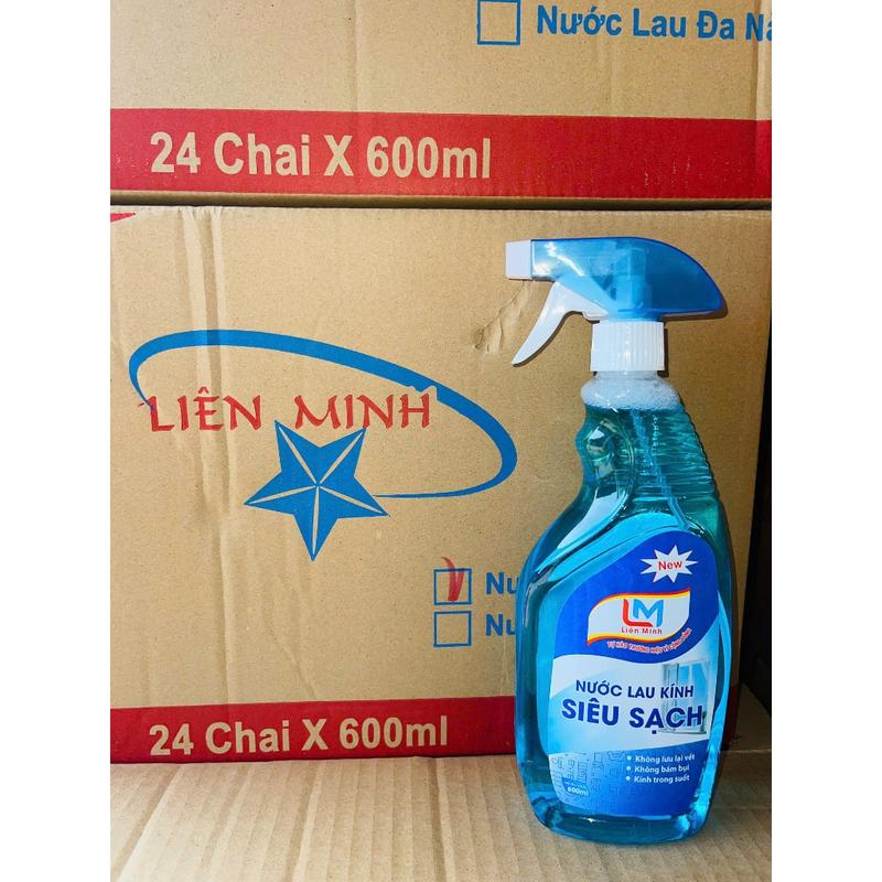 Nước lau kính LM chai 600ml Liên Minh