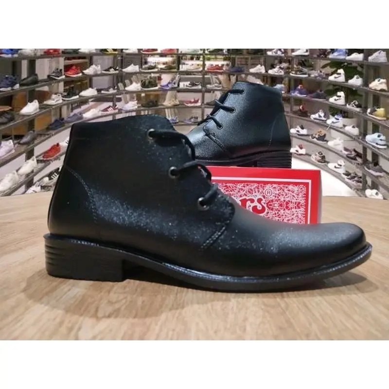 Sepatu kulit pdh pria sepatu dinas Hitam Kerja Shoes