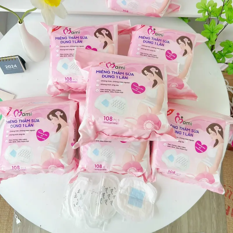 [M71]￼Miếng Lót Thấm Sữa Mamicare, Tấm Lót Hút Thấm Sữa Chống Tràn Tiện Ích, Cấu Tạo 3D Siêu Thấm Hút, Thoáng Khí Voi 6