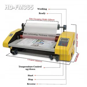 Mesin Laminating Roll FM 365/Mesin Laminator Roll 2 Sisi FM365 Laminasi Undangan, Brosur, Sticker