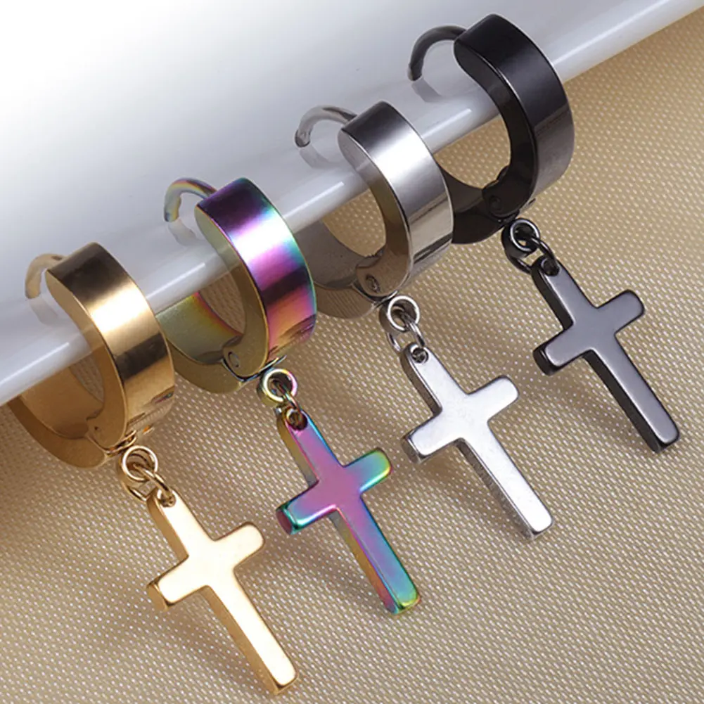 Hypoallergenic Cross Earrings