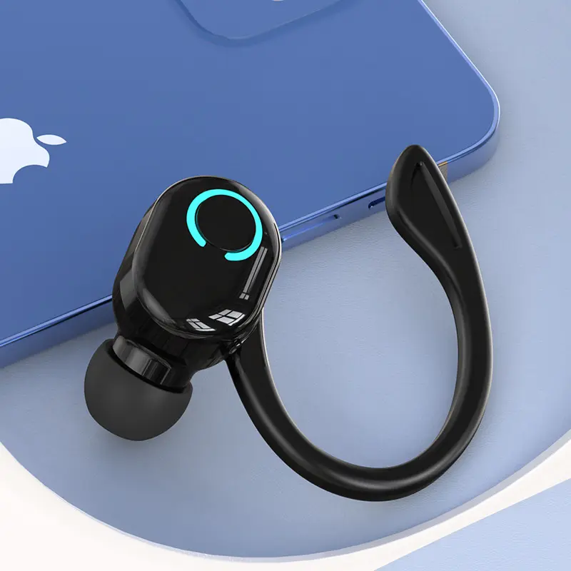 Earphone Bluetooth Nirkabel Dengan MIK Ear-Hook Handsfree Dalam Telinga Earphone Portabel Stereo Mini Nirkabel Musik Bass Berat Olahraga Suara 【Headset Tunggal】 3