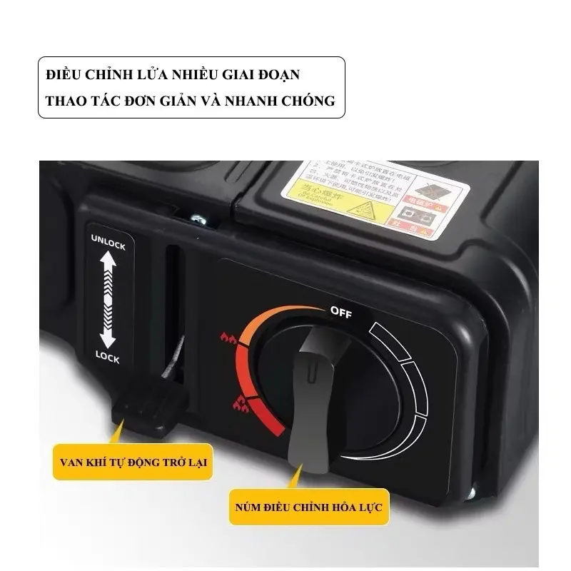 (Loại 1) Bếp Gas Du Lịch Chống Cháy Nổ Và Chống Gió Tiện Lợi Cho Gia Đình Dã Ngoại 5