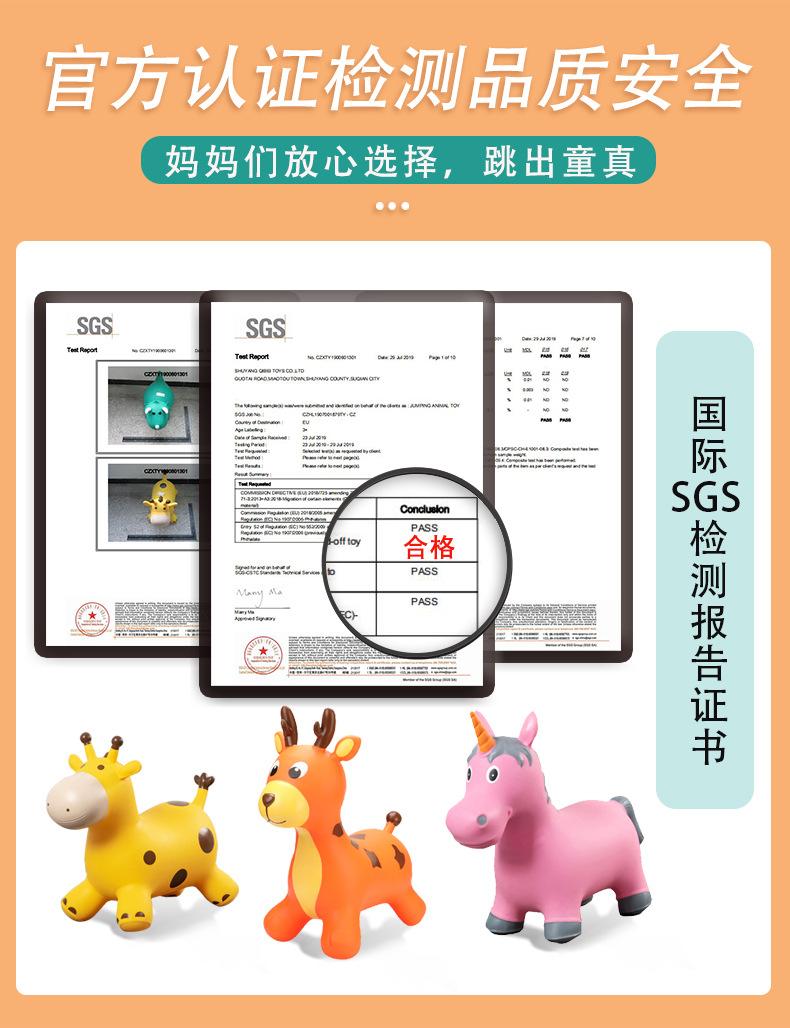 Product Introduction of Horse Dragon Thickened PVC Leather Horse Rubber Inflatable Inflatable Horse Music 28