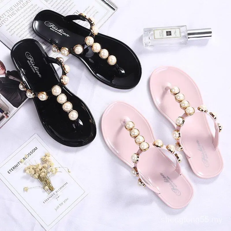 Dép Xỏ Ngón Đế Thấp Thời Trang Mùa Hè, Dành Cho Nữ, Giày Đi Biển, Dép Chống Trượt, Có Thể Đeo Đi Làm Shoes DéP 0