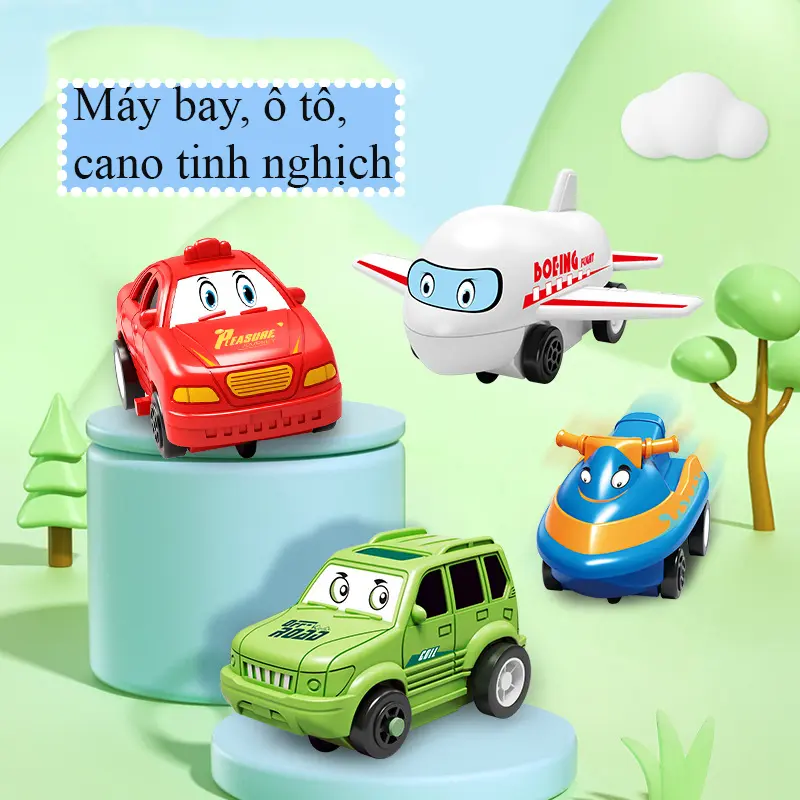 Đồ Chơi Đường Ray Lắp Ráp Xe Ô Tô Cảm Biến Tự Chạy Nhiều Chủ Đề Cho Bé 5