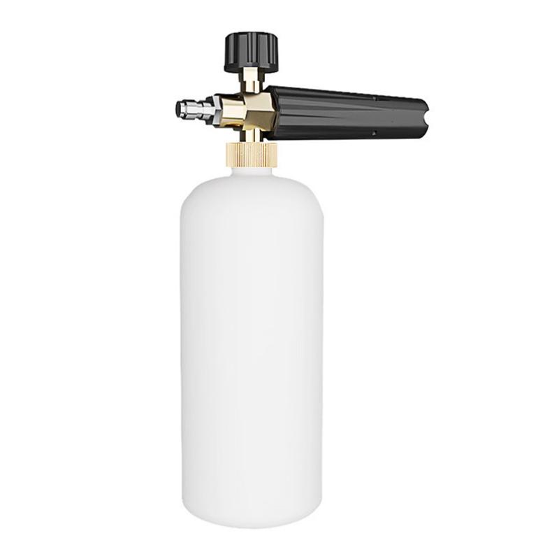 Product Introduction of High Pressure Washer Nozzle Snow Foam Lance 1/4" Quick Connect Soap Foamer Cannon Generator Car Wash Cleaning Bottle 1L 3000PSI 30