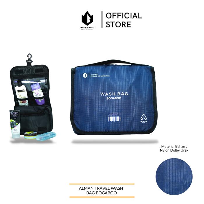 Gambar BISA COD Travel Wash Bag Bogaboo Seri ALMAN - Tas Perlengkapan Mandi -Tas Cosmetik - Tas Make Up Pouch dari BOGABOO INDONESIA Kab. Bekasi Tokopedia