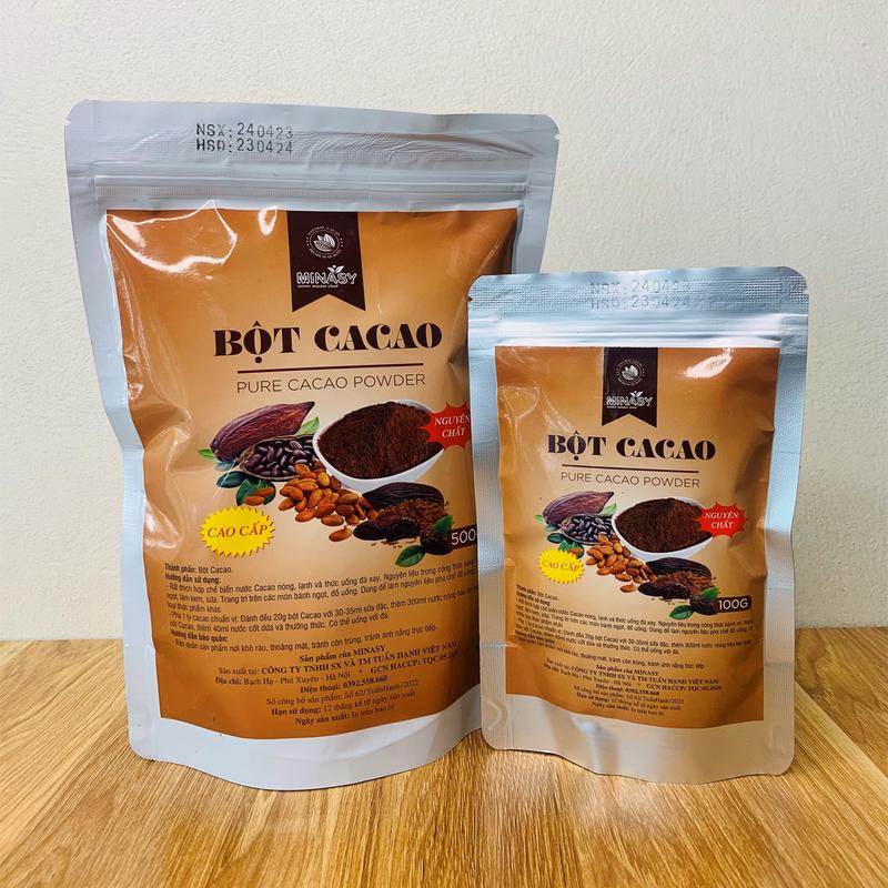 Bột cacao nguyên chất không đường Minasy Cafe Chua