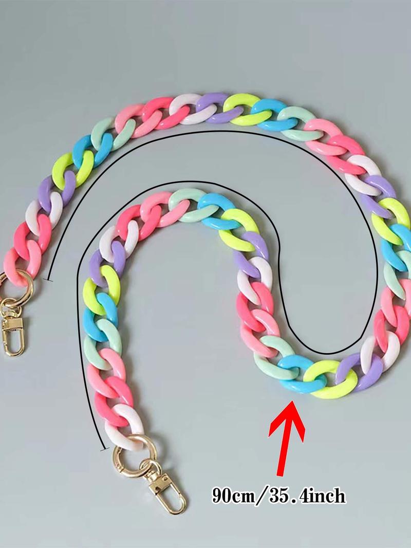 Product Introduction of Fashionable Colorful Bag Chain, Cute Bag Strap for Women's Crossbody Bag, Bag Accessories for Women & Girls 7