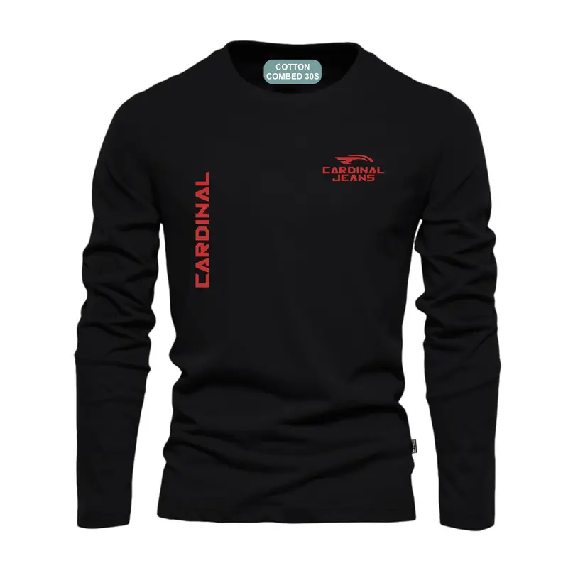Kaos Lengan Panjang Atasan ( PROMO COD ) Clothing Store88 Kaos Distro100% Catoon Combed 30s cardinall kiri kanan merah 0