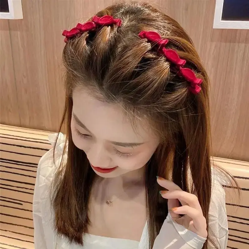 Kẹp Tóc tết Trơn Dụng Cụ Hữu Ích Cho Nữ, Thích Hợp Cho Tóc Mái Và Trán, Tóc Con, Phong Cách Người Nổi Tiếng Trên Internet, Kẹp Mới, cài tóc 0