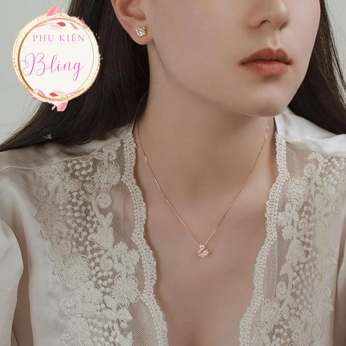 Dây Chuyền Nữ Thiên Nga A107 TITAN  Trang Sức,phụ kiện Nữ  không đen không gỉ
