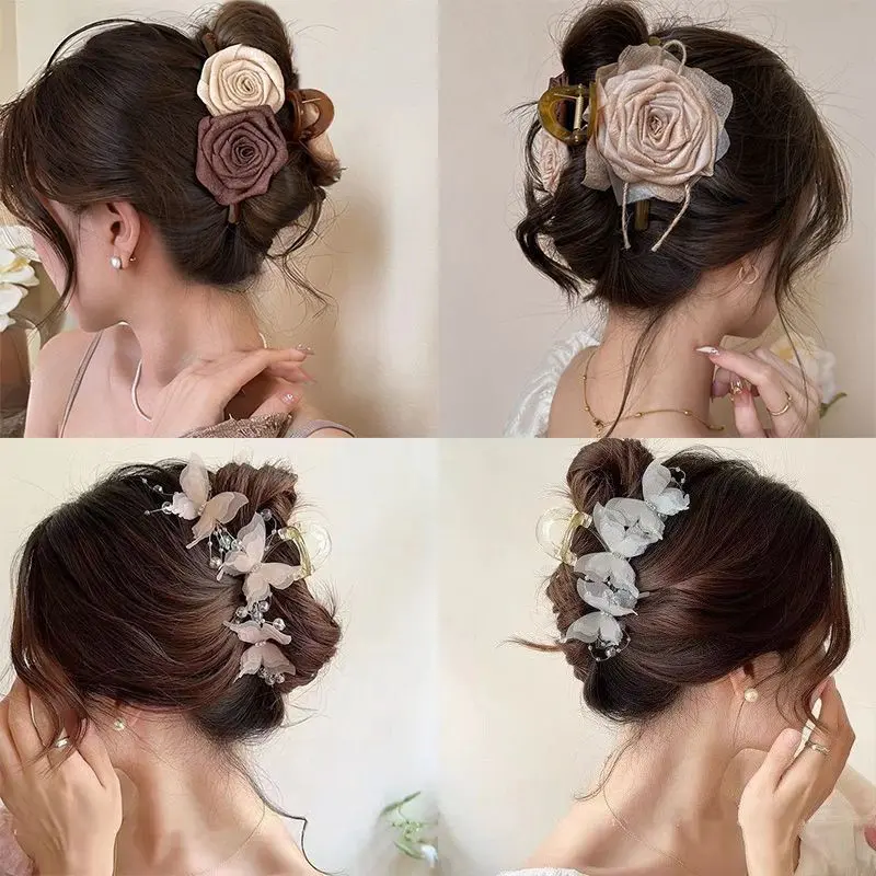 Kẹp Tóc Càng Cua Lớn, Sành Điệu, Dành Cho Nữ, Ren Cao Cấp, Kẹp Tóc Ngọt Ngào, Kẹp Búi Tóc Sau Đầu, Phụ Kiện Tóc, Kẹp Cá Mập, Có Sẵn Năm 2025, Bán Chạy Tại Cửa Hàng 0