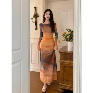 9199 midi dress korean style formal simple elegan wanita kekinian pantai press body terbaru 2025 casual plus size 2xl
