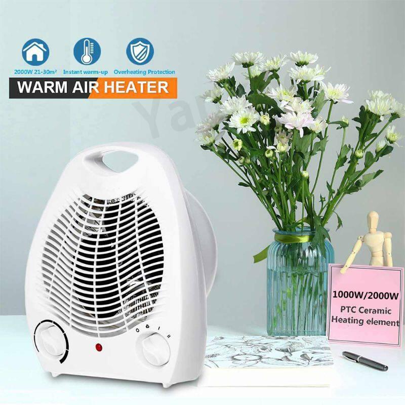 Product Introduction of 【Ready Stock】Electric Heater 1000-2000W PTC Ceramic Heating Element Instant warm-up Overheating Protection Household Warm Air Heater 25