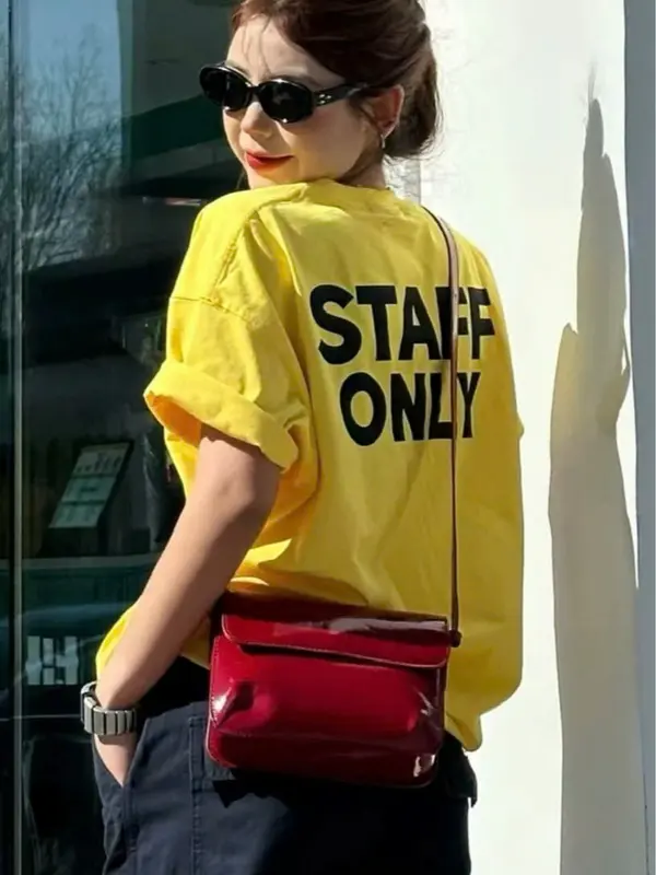 Áo thun Stee Cổ tròn STAFF ONLY Localbrand ISIEUAOTHUNI Unisex Cotton Menwear 1