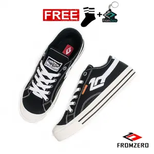 Fromzero Aransa Low Black - Sepatu Pria Sneaker Kerja Casual Shoes Pria Wanita Original