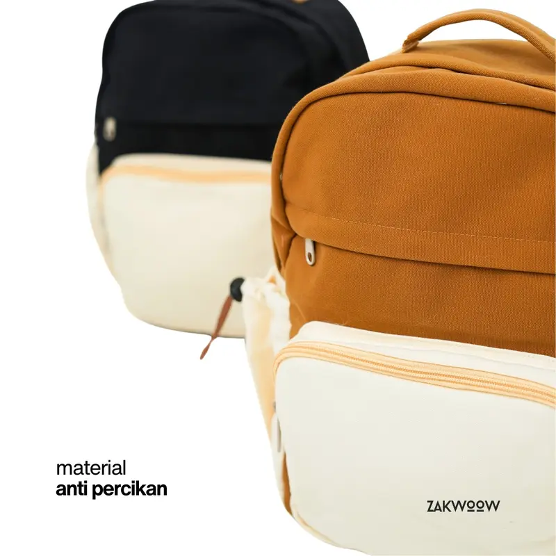 Zakwoowstyle Nomi Backpack FREE PIN | Tas Wanita | Ransel Wanita (TULIS NOTES utk BUNDLING JAS HUJAN) 1