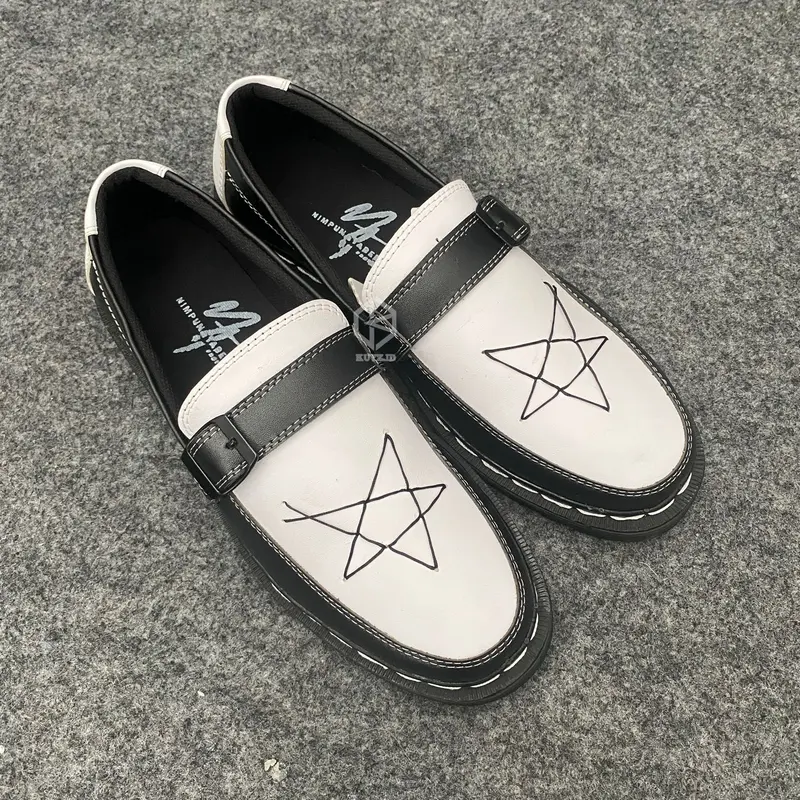 Sepatu Formal Loafers Pria Hitam Star Glossy | Sepatu Formal Casual Pria Keren | Sepatu Loafers Kerja Pria Kulit 7