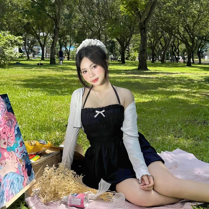 [Mua 1 Được 3] Đầm Bí Ngô Tặng Quần Bảo Hộ và 1 Ghim Nơ Minisize Bigsize Phương Phương House Women Nữ Dress