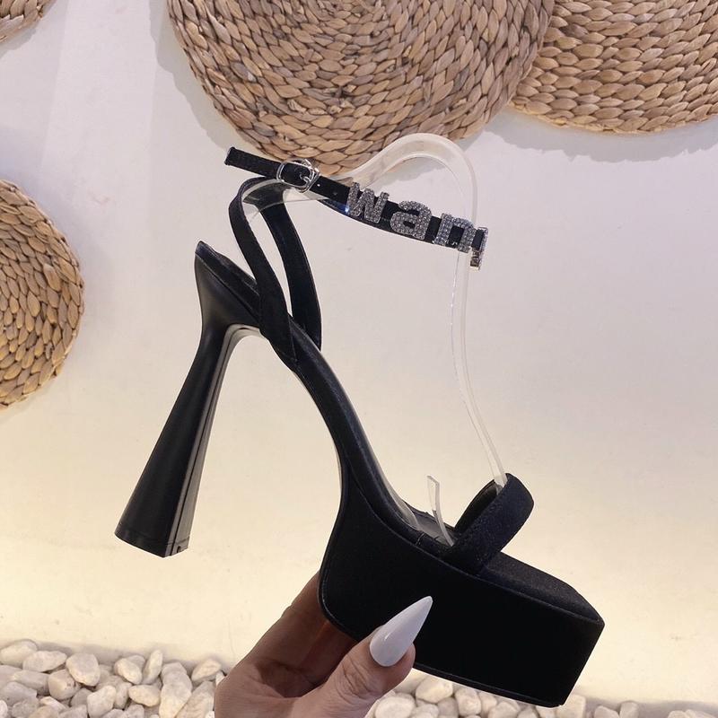 Product Introduction of Dép sandal quai  mảnh khóa cổ chân chữ WUANG đá cao 12CM FROM CHUẨN dépkẹp đínhđá dépchobầu điđámcưới dépquaihậu búpbê Jean 2