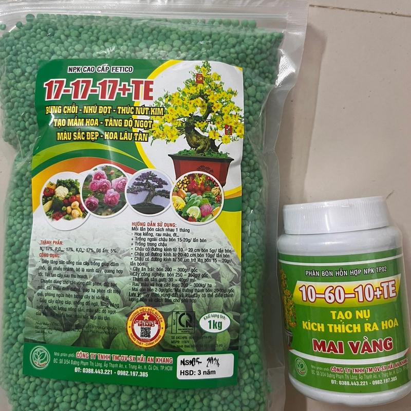  Combo phân bón siêu ra nụ hoa 
