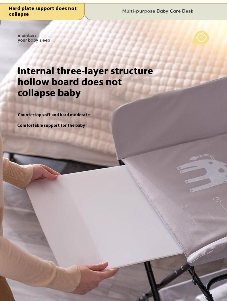 Product Introduction of 【SG Happy Baby】 [diaper changing table]Baby Diapers Changing Table Foldable Newborn Multifunctional 0-3 Years Old Care Diaper Nursing Table LAPN 10