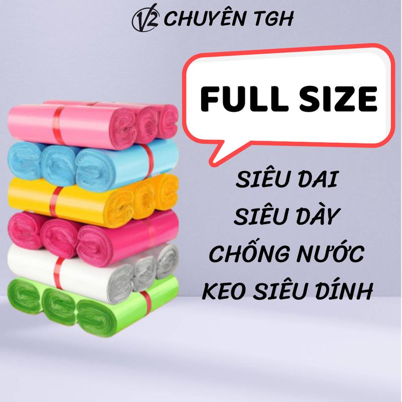 1KG Túi Gói Hàng Size Tùy Chọn - Màng PE Gói Hàng 3 Lớp Siêu Dai Niêm Phong…