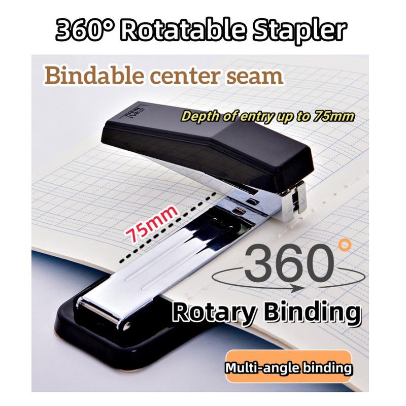 Ready Stock 360 Rotatable Stapler 0434 Rotating Swivel Stapler Bullet ...