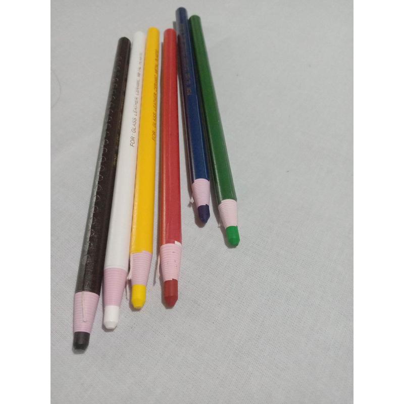 kapur pensil 6 warna \ pencil glass \  \ Alat jahit \ kebutuhan menjahit \ alat konfeksi \ alat alat mesin jahit \ suku cadang \ peralatan mesin jahit .. 2