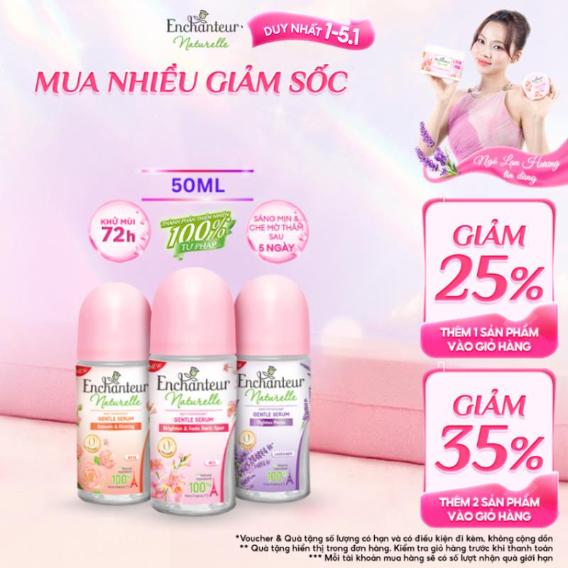   DUY NHẤT 1-5.1  MUA 2 GIẢM TỪ 35%   Mới  Lăn Khử Mùi Serum Enchanteur Naturelle Thiên Nhiên Khô Thoáng Dịu Nhẹ 50ml 