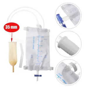 Kantong Urin Kateter Pria Catheter Urinal Bag 1L