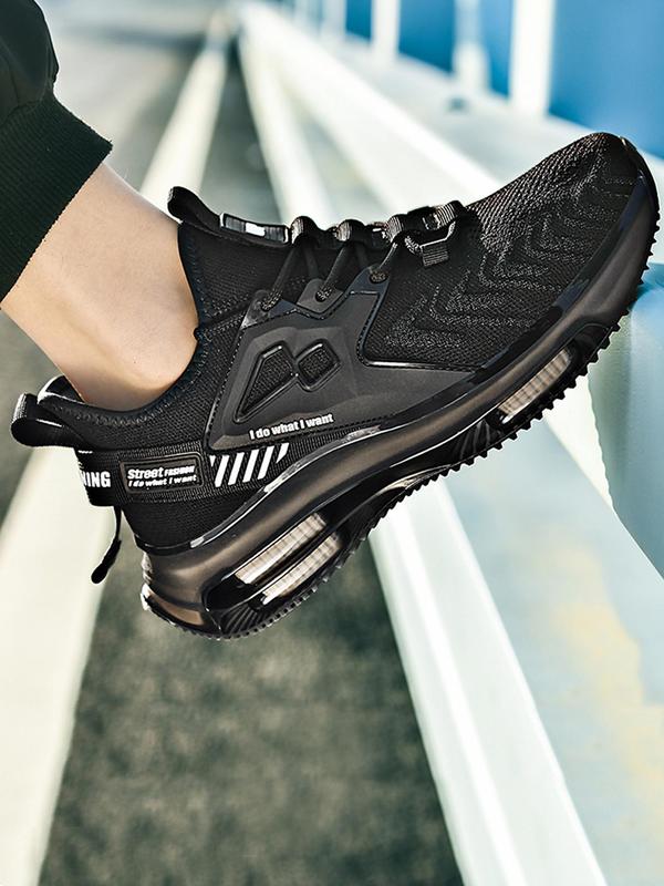 Men's Fashionable Lace Up Low Top Sneakers, Casual Comfortable Sports Running Shoes, Trendy All-match Sneakers for Daily Wear 4