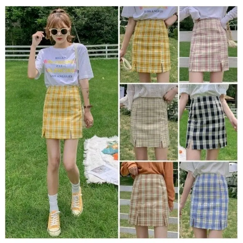 Ken Grosir rok aline motif kotak tartan 8