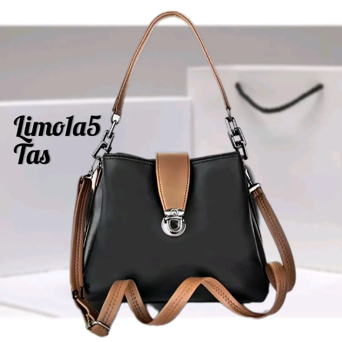 Tas Selempang Bahu Wanita April 3Ruang Free Dompet Polos - LimoLas Tasman