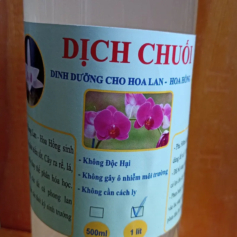 Dịch chuối dưỡng hoa lan - Cây kiểng (Chai 1 lít) 0