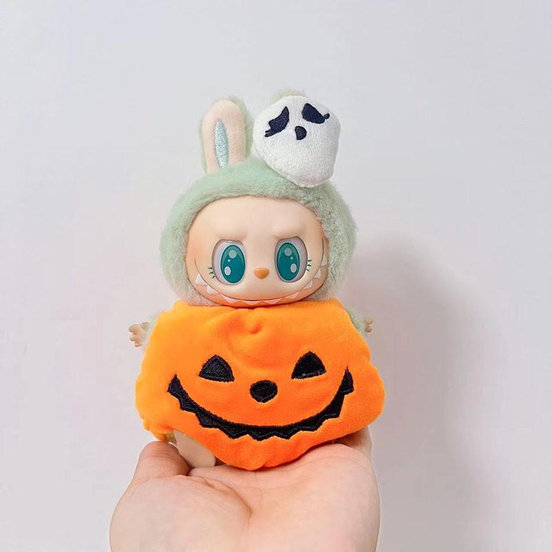 Product Introduction of Quần Áo Bí Ngô Halloween Labubu, TK, Thời Trang, Búp Bê, Quần Áo Bí Ngô Cánh Dơi Kèm Mũ, Phù Hợp Với 17cm Labubu 11