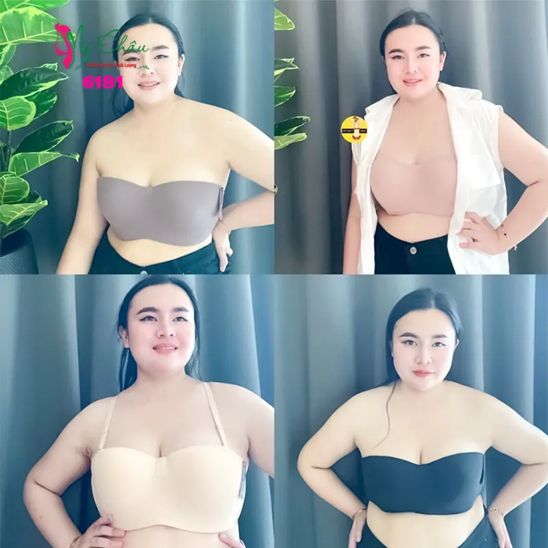 Áo ngực Bᶖgsize cúp C, quả ngang, Sisterhood 6181 chống tụt, áo lót Thái vải su bản lớn, không mút, có gọng, Mỹ Châu 2
