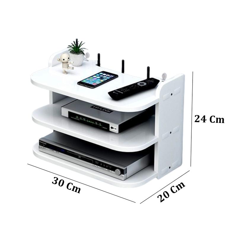 Rak Gantung Set Top Box / DVD / Modem / Wifi / Router / 3 Susun A1024 3