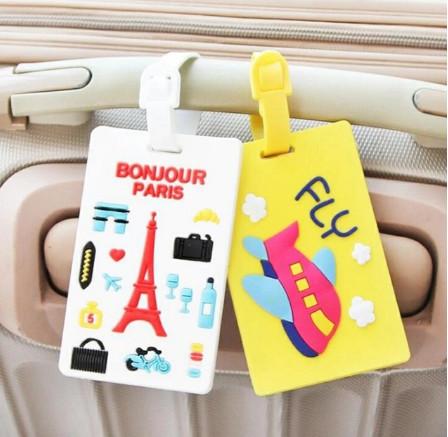 Tag Thẻ tên vali, hành lý, thẻ tên treo balo cho các bé, thẻ Silicon Chống Thất Lạc Cho Balo/ Vali Siêu cute 2