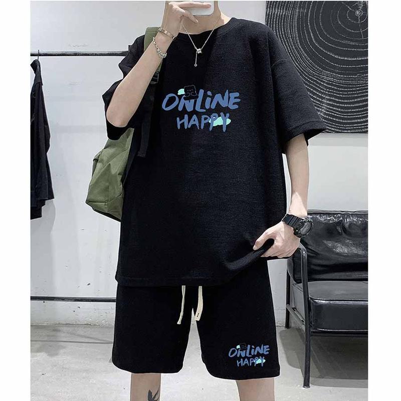 Bộ Quần Áo Thể Thao Thun Nam Thời Trang họa tiết online cọc Tay M00 Menswear2025 5